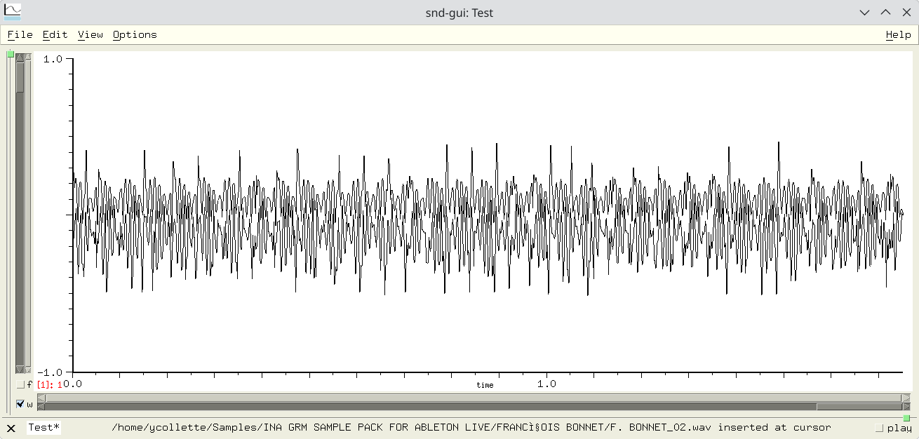 SND main window SND main window
